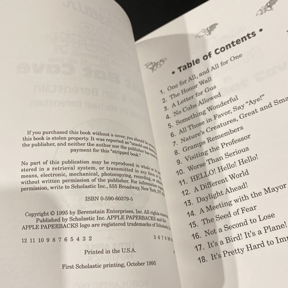 The Berenstain Bear Scouts in Giant Bat Cave by Stan & Jan Berenstain - Novel - Picture 4 of 5